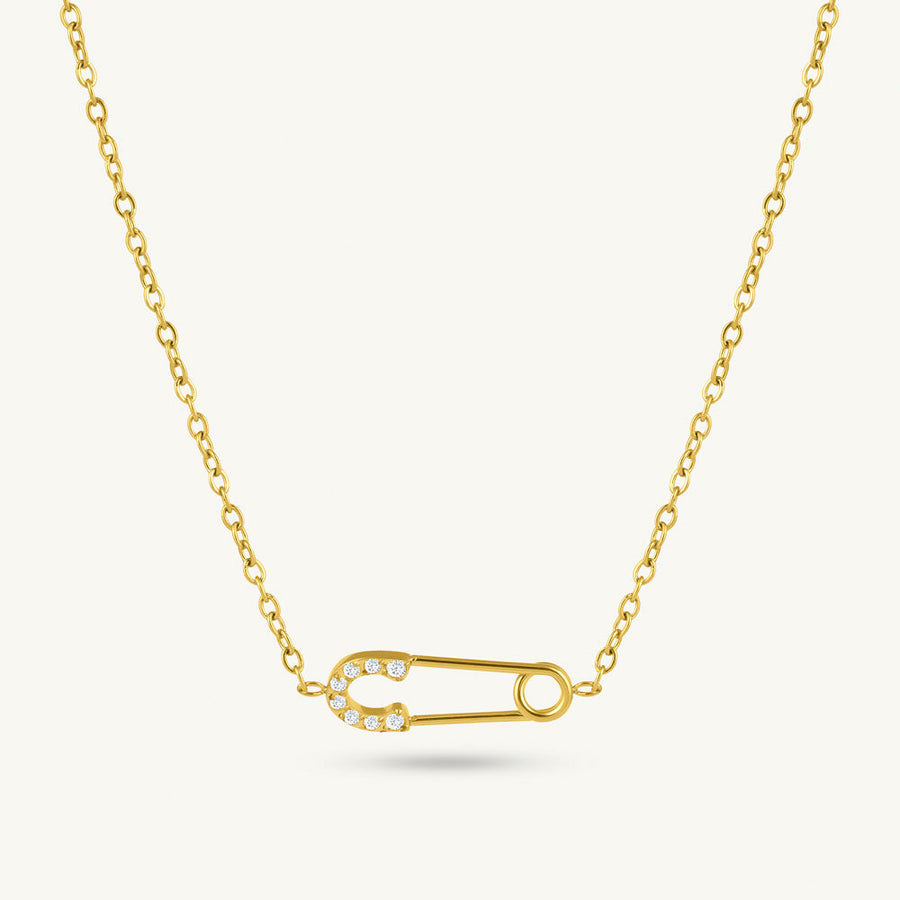 Cute Safety Pin Necklace
