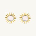 Multi Tone Sun Stud Earrings