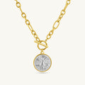 Vintage Angel Emblem Necklace