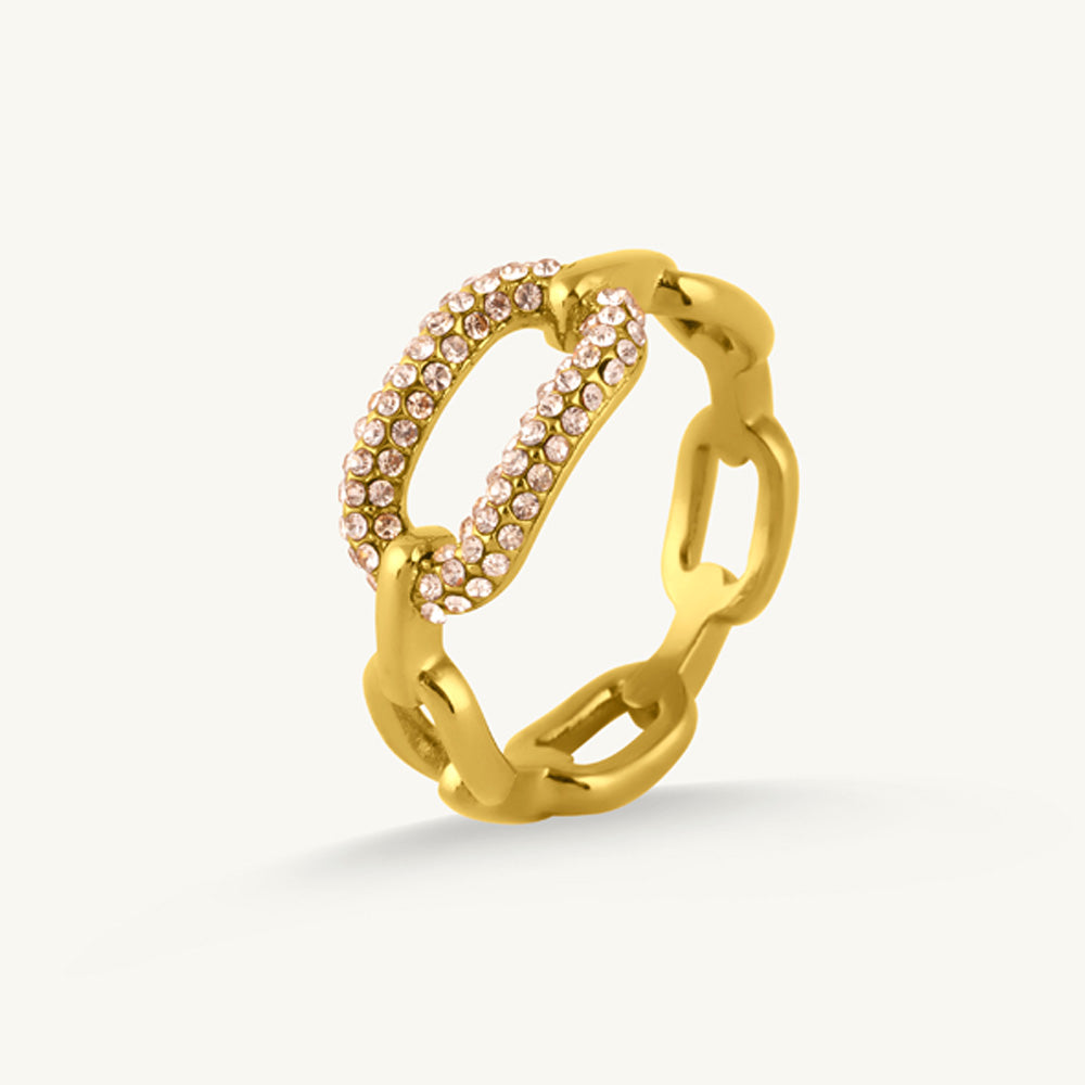 Dazzling Link Band Ring