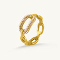 Dazzling Link Band Ring