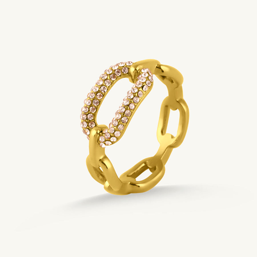 Dazzling Link Band Ring