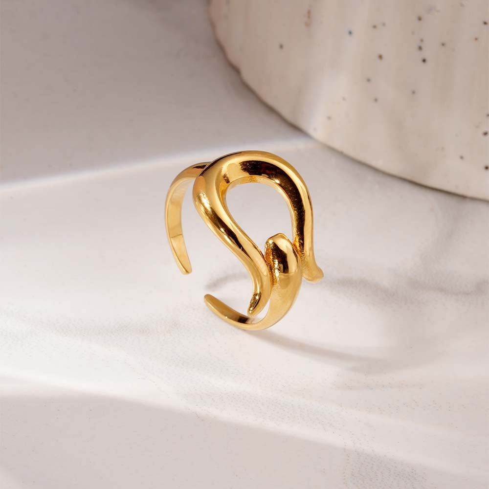 Ember Curve Adjustable Ring
