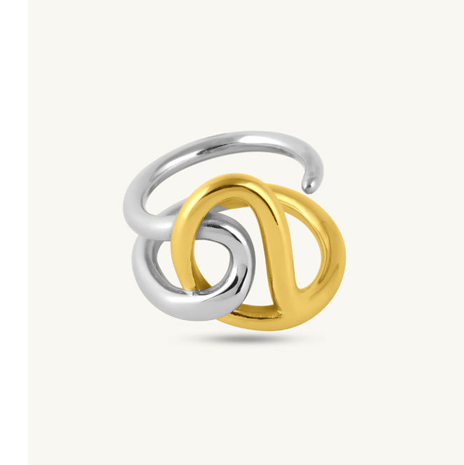 Entwine Curve Dual Tone Ring